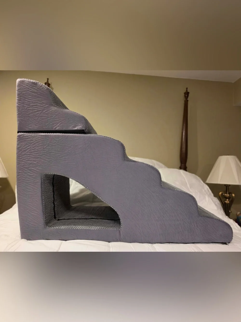 Grey combo Ramp steps for Pets -6 step can be 4 step and /or a 2 step NWOT 30”H